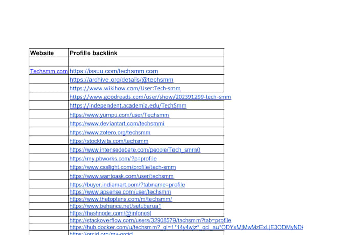 create manual high authority profile backlinks